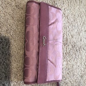 Pink coach wallet